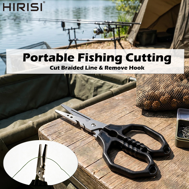 Fishing Hook Sharpener - Ciseaux de pêche multifonctionnels en acier