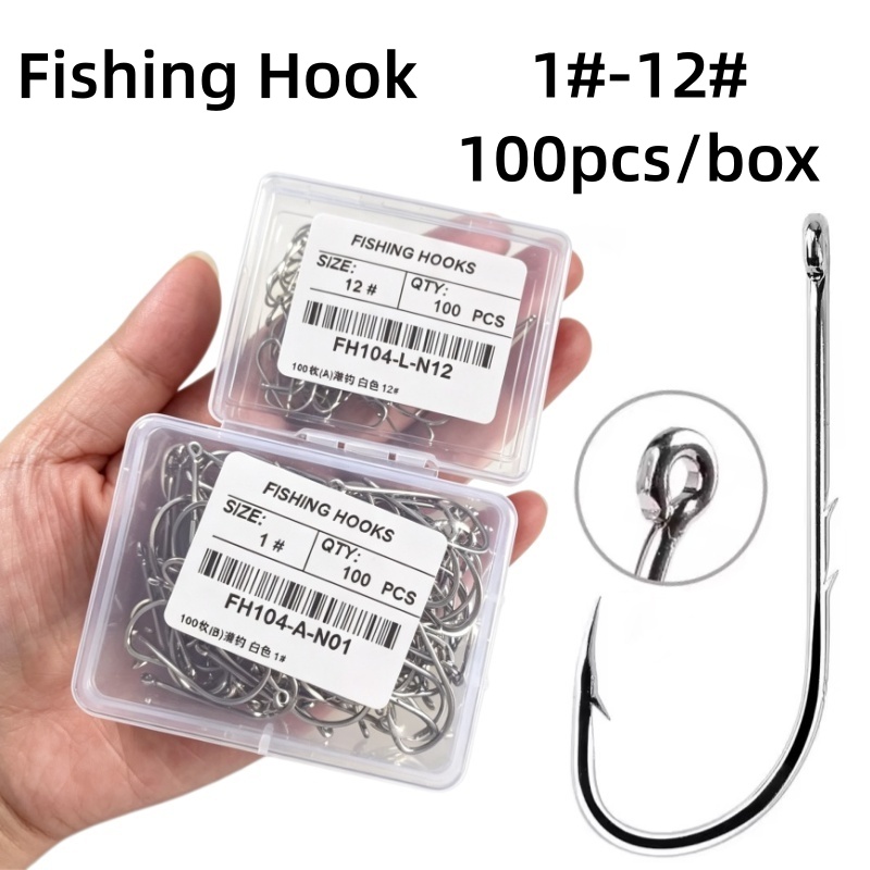 100 pièces/boîte Hameçon de pê - Fishing Hook Offset avis et prix